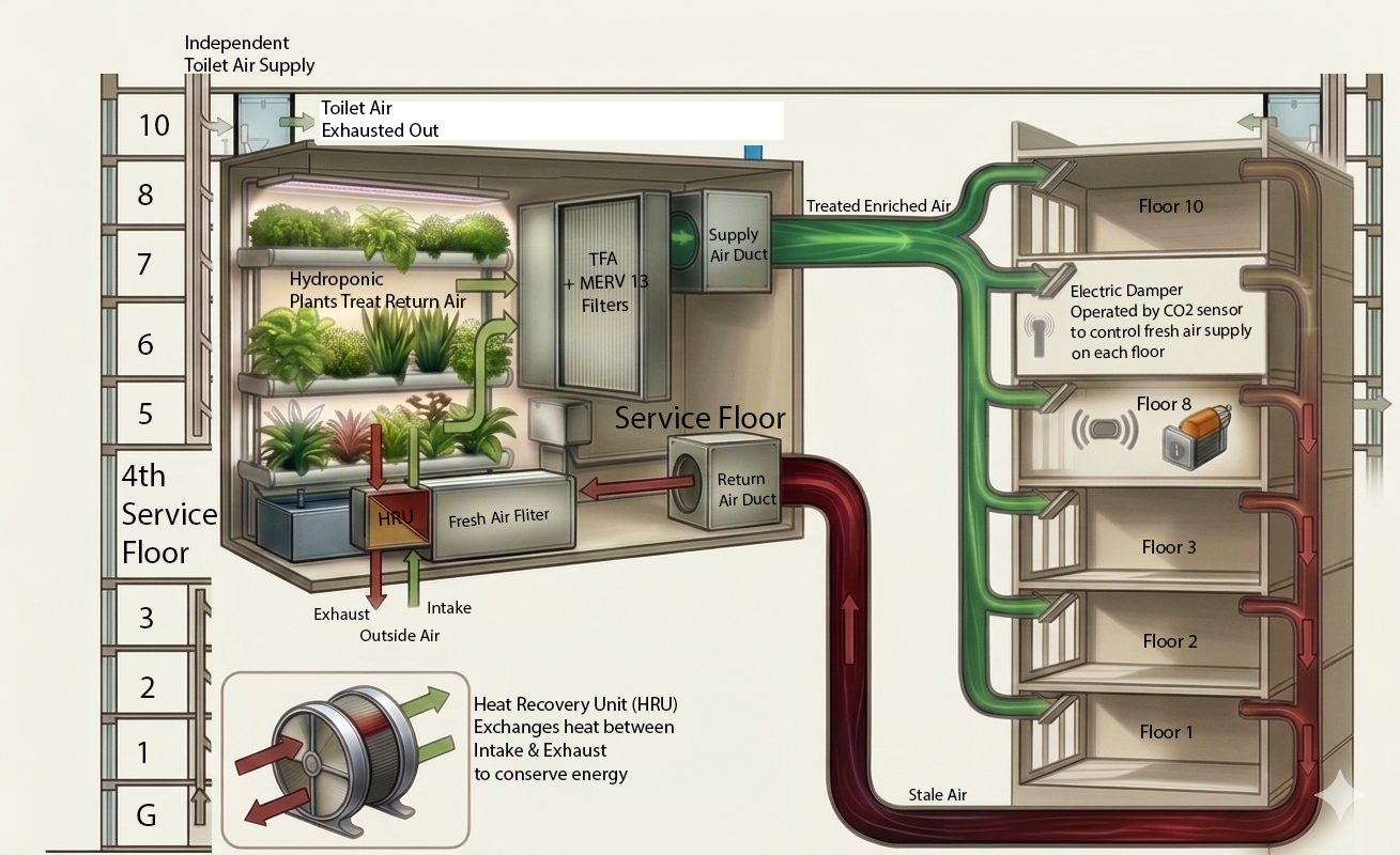 Air Purification System at Grip Biosphere